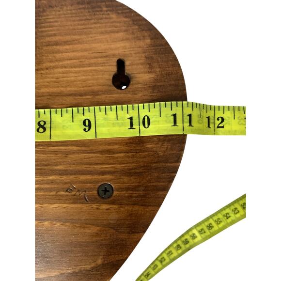 Vintage Wooden Heart Wall Shelf 70s 80s Handmade Country Farmhouse Cottage - Picture 5 of 7